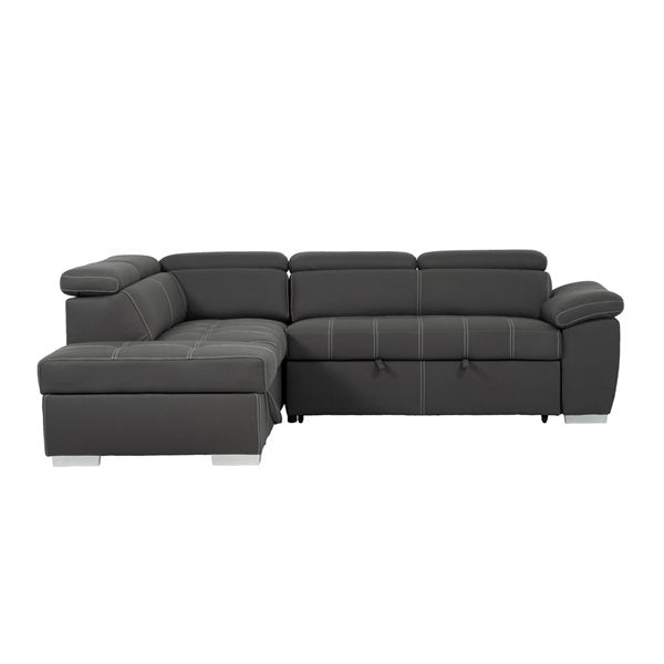 Primo International Zinnia Sectional Sofa Bed with Storage