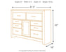 Juararo Six Drawer Dresser (8027152843069)