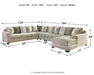 Ardsley 5-Piece Sectional with Chaise (8027084685629)