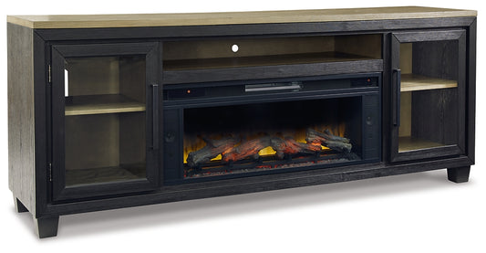 Foyland 83" TV Stand with Electric Fireplace (8027154219325)