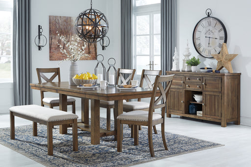 Moriville Dining Table and 4 Chairs and Bench (8027020198205)