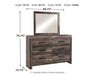 Wynnlow King Panel Bed with Mirrored Dresser (8027017150781)