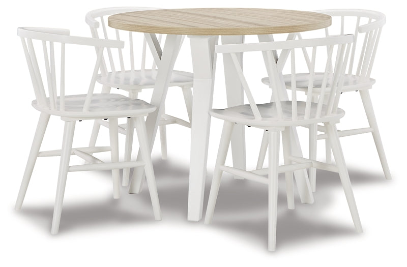 Grannen Dining Table and 4 Chairs (8027154972989)