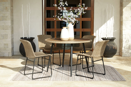 Amaris Outdoor Dining Table and 4 Chairs (8027054768445)