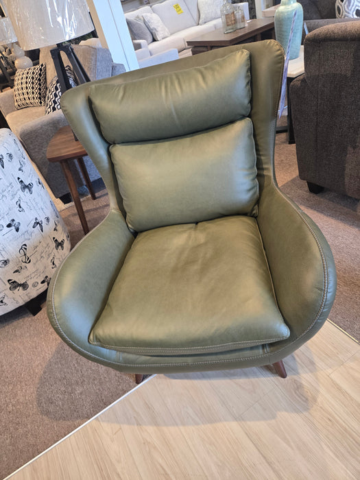 Genuine Leather Accent Chair