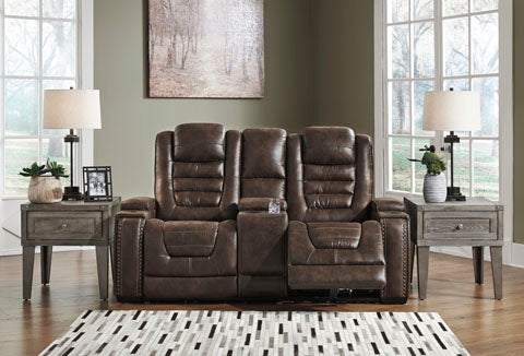 Game Zone PWR REC Loveseat/CON/ADJ HDRST