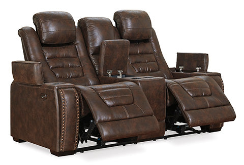 Game Zone PWR REC Loveseat/CON/ADJ HDRST