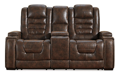 Game Zone PWR REC Loveseat/CON/ADJ HDRST