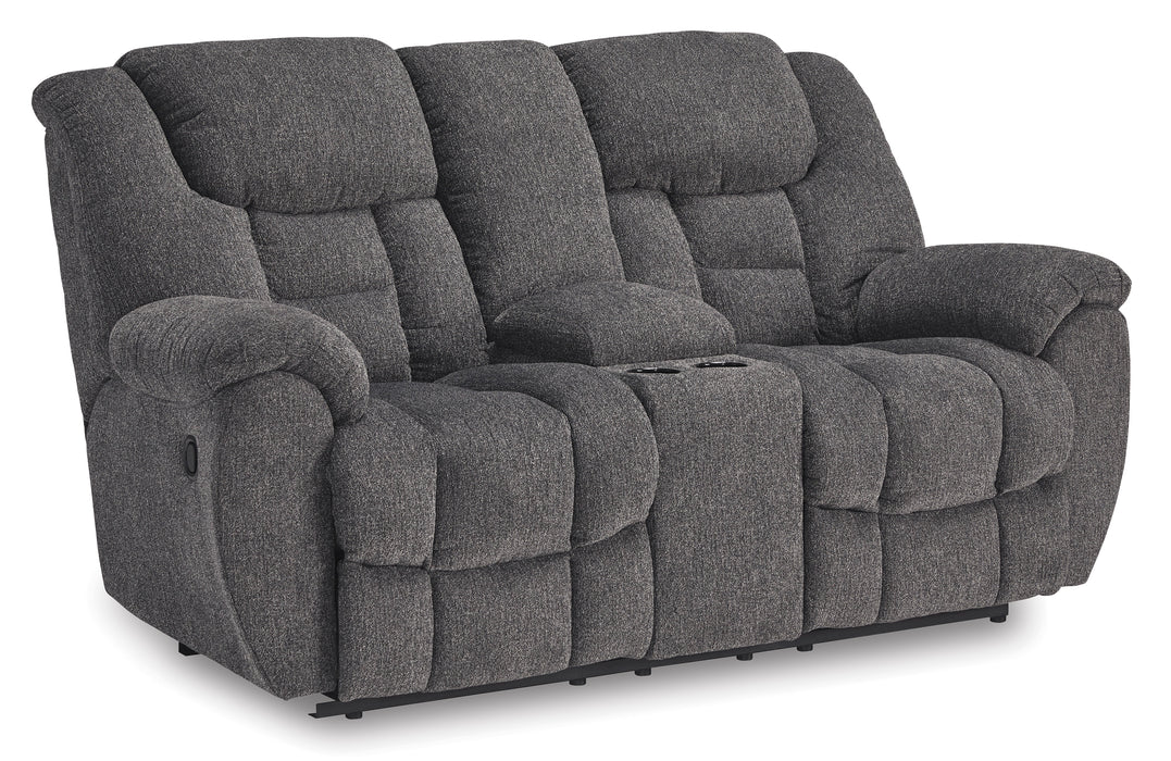 Foreside DBL Rec Loveseat w/Console