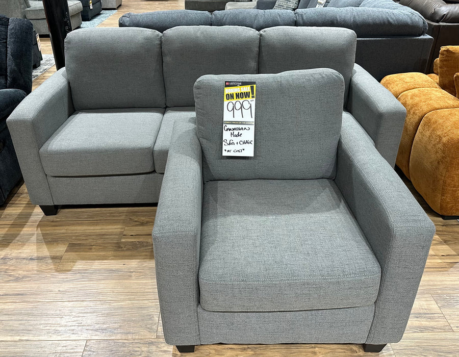 Canadian-made Sofa + Chair