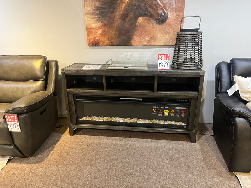 TV Stand and Fireplace