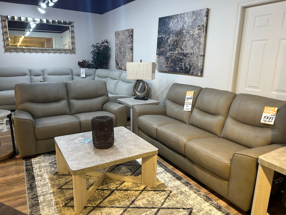 Leather Sofa and Loveseat