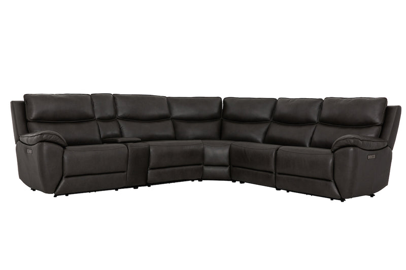 Knox Power Leather Sectional