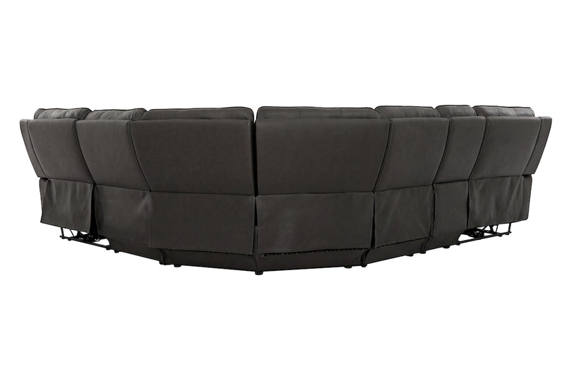 Knox Power Leather Sectional