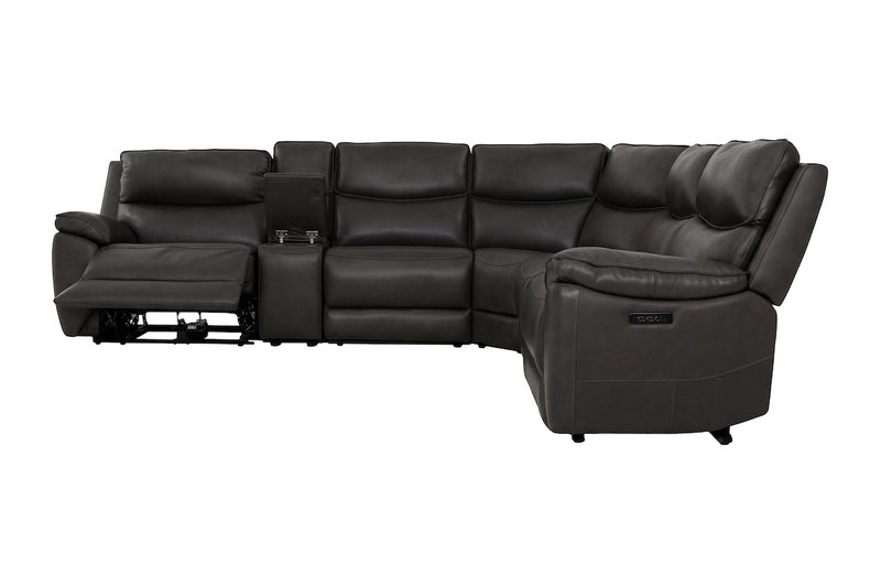 Knox Power Leather Sectional