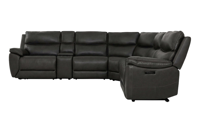 Knox Power Leather Sectional