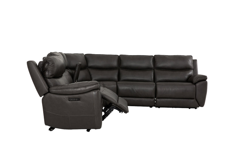 Knox Power Leather Sectional