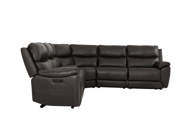 Knox Power Leather Sectional
