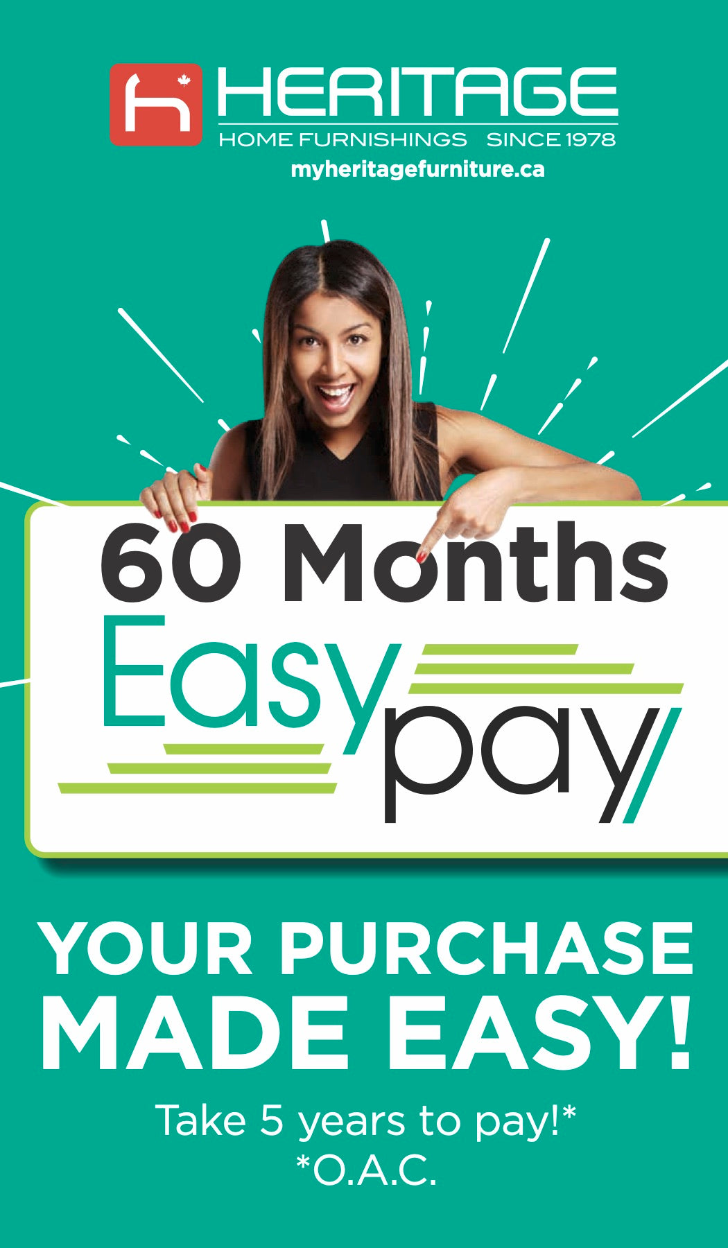 Our finance options are controlled by you…our customer.