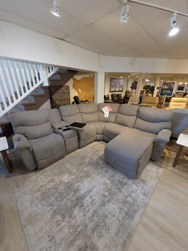 La Z Boy Triple Power Reclining Sectional