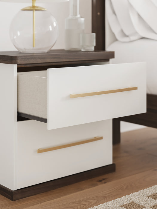 Kendanport Two Drawer Night Stand