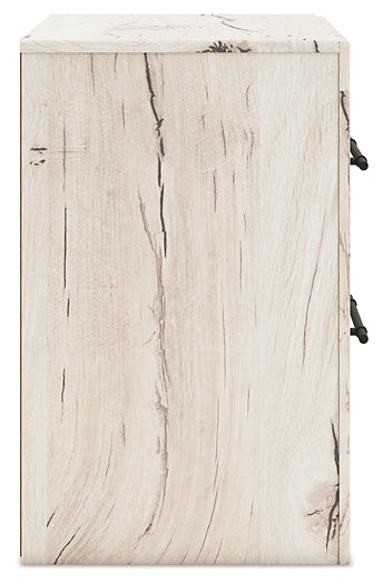 Lawroy King Panel Storage Bed with Mirrored Dresser, Chest and Nightstand