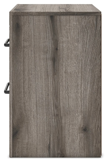 Graystorm Full Panel Bed with Mirrored Dresser, Chest and Nightstand