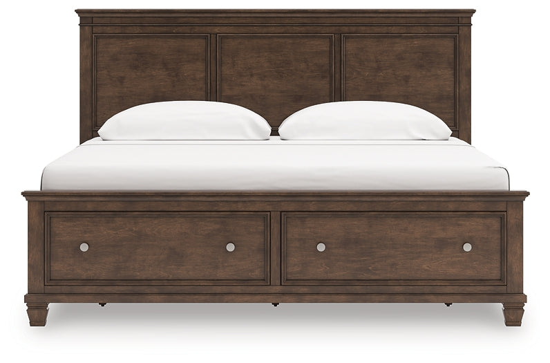 Danabrin King Panel Storage Bed, Dresser, Mirror and Nightstand