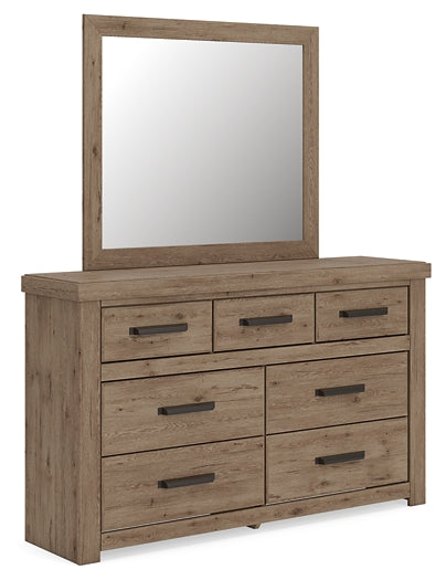 Oliandon Dresser and Mirror