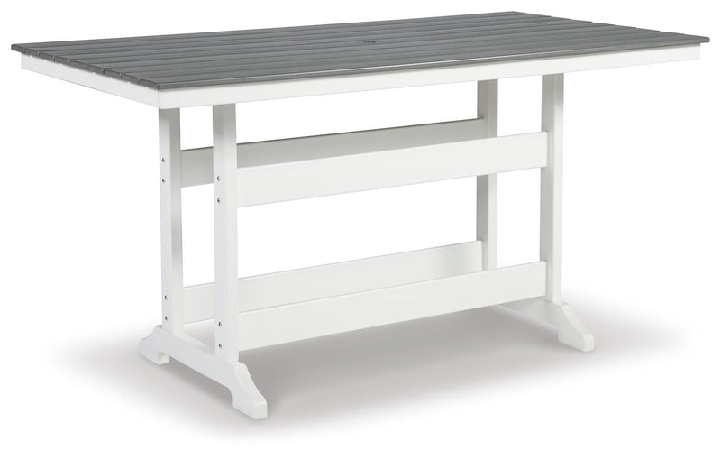 Transville RECT COUNTER TABLE W/UMB OPT