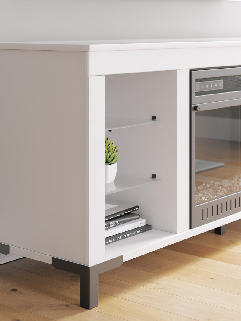 Brollevi TV Stand with Fireplace