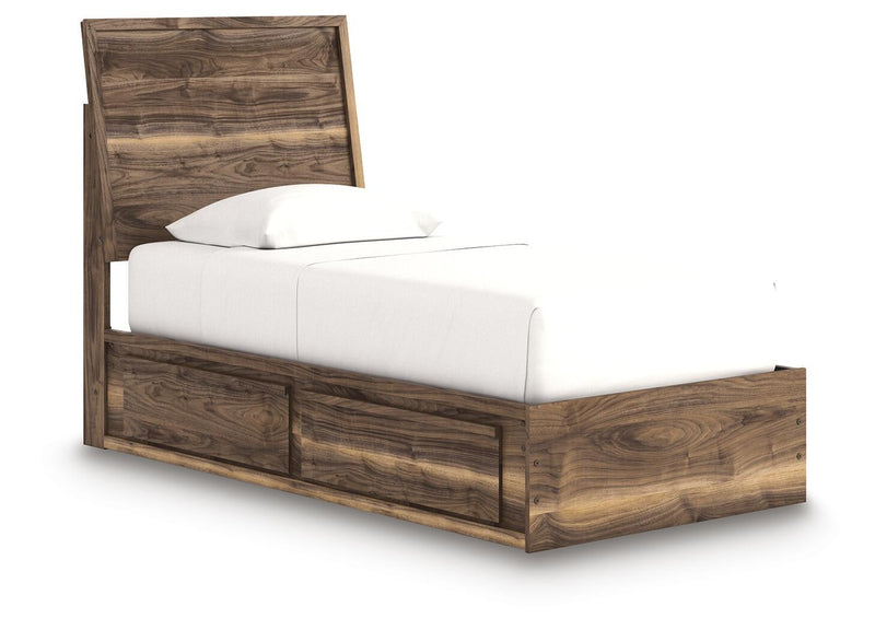 Chirason Twin Panel Bed with Storage