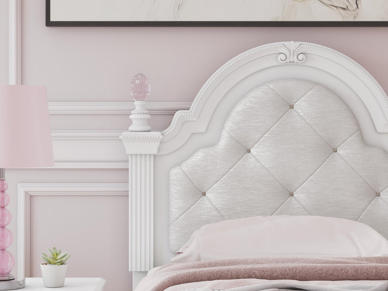 Kozlani Twin Upholstered Panel Bed