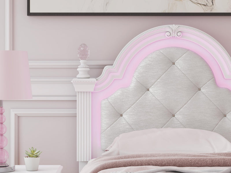 Kozlani Twin Upholstered Panel Bed