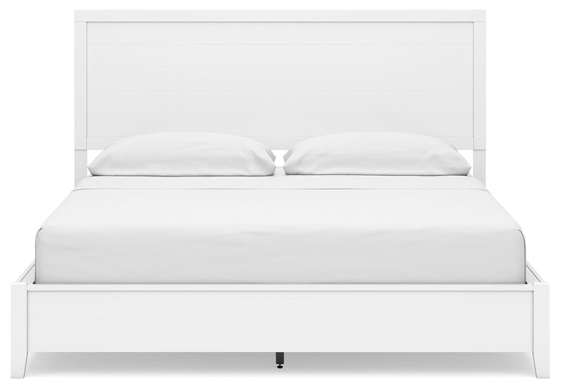 Binterglen California King Panel Bed, Dresser, Mirror, Chest and Nightstand