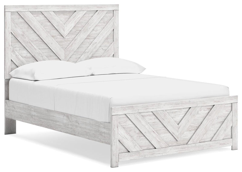 Cayboni Full Panel Bed, Dresser, Mirror, Chest and Nightstand