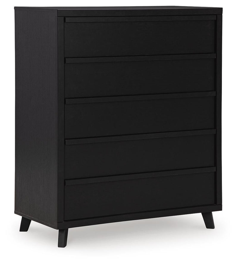 Danziar Queen Panel Bed, Dresser, Mirror, Chest and Nightstand
