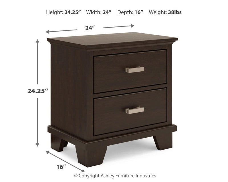 Covetown King Panel Bed, Dresser, Mirror, Chest and Nightstand