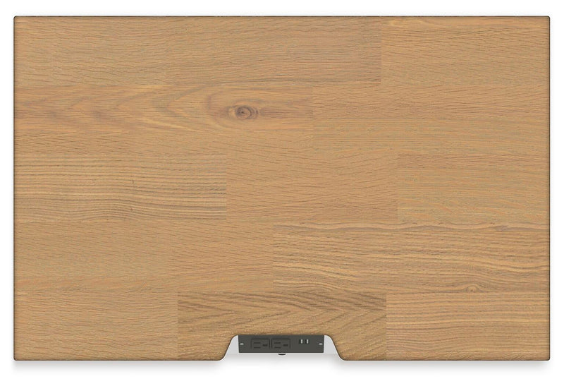 Ashbryn California King Panel Storage Bed, Dresser, Mirror and Nightstand