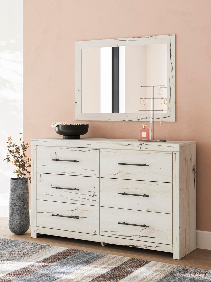 Lawroy Queen Panel Storage Bed, Dresser, Mirror and Nightstand