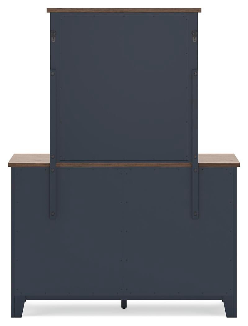 Landocken Twin Panel Headboard, Dresser, Mirror and Nightstand