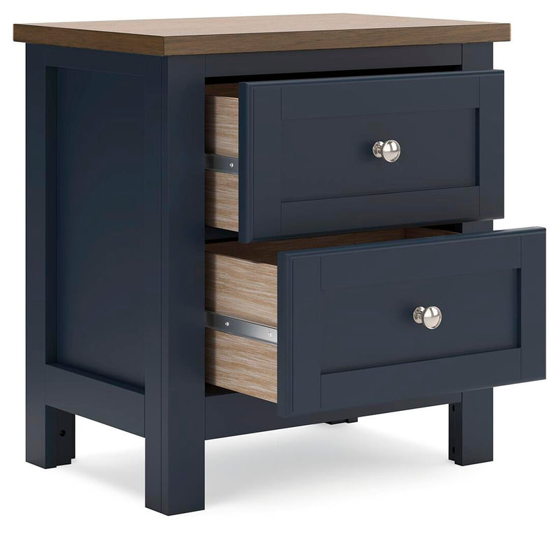 Landocken Twin Panel Headboard, Dresser, Mirror and Nightstand