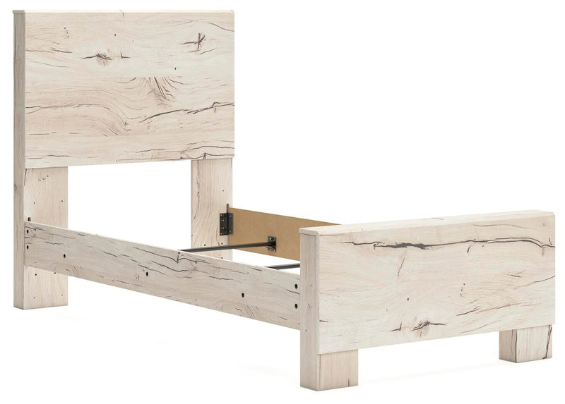Lawroy Twin Panel Bed, Dresser and Mirror