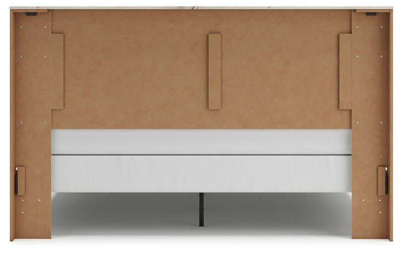 Lawroy King Panel Bed, Dresser, Mirror, Chest and Nightstand
