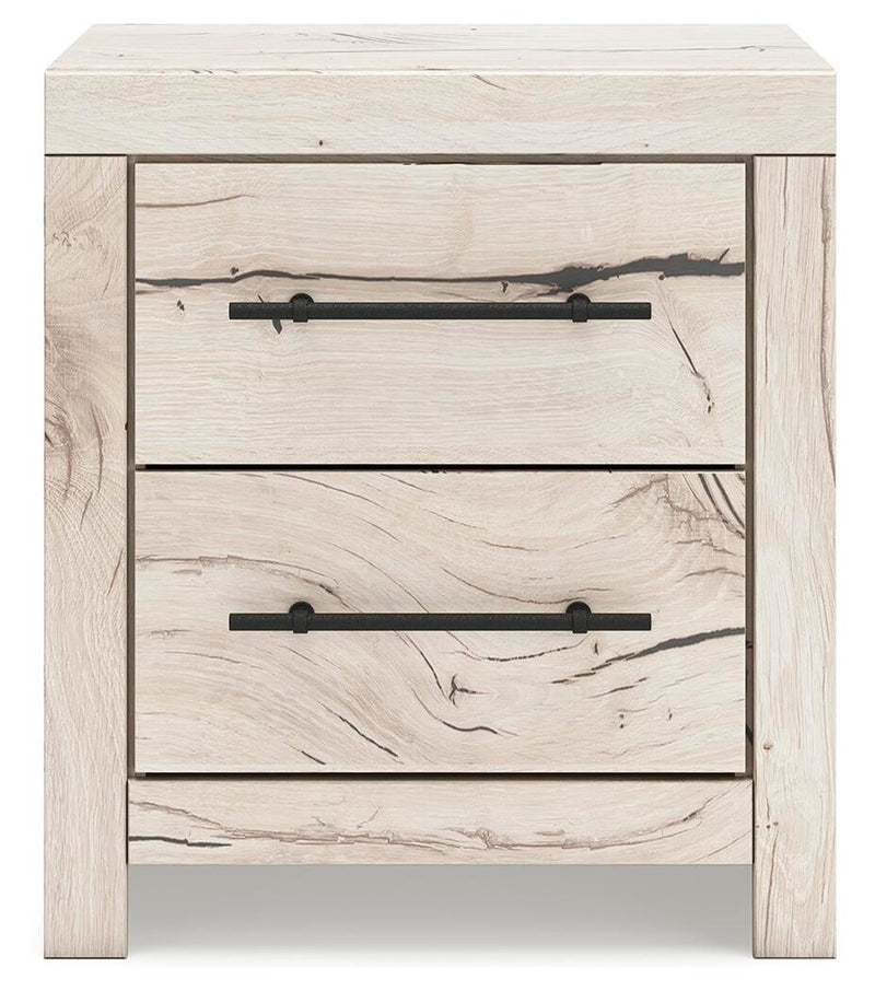 Lawroy King Panel Bed with Storage, Dresser, Mirror and Nightstand
