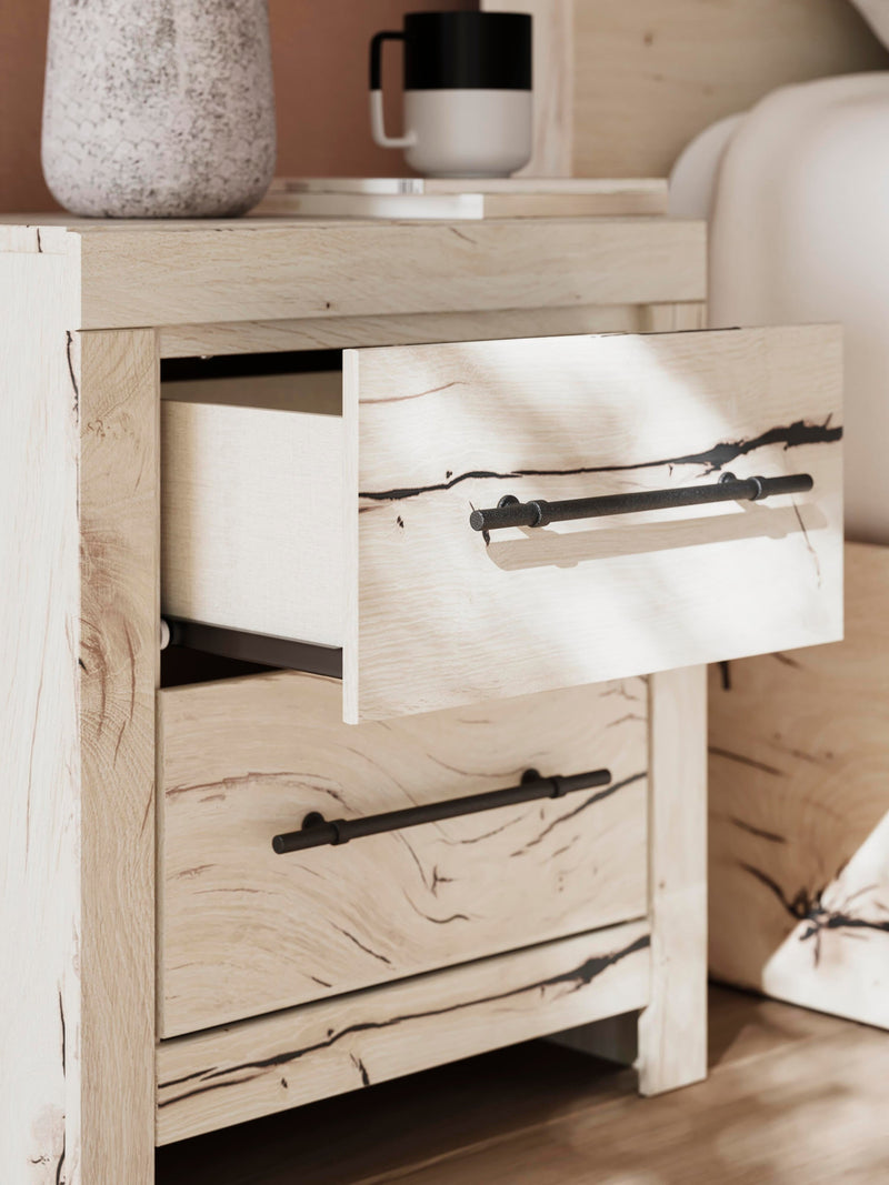 Lawroy Queen Panel Storage Bed, Dresser, Mirror and Nightstand
