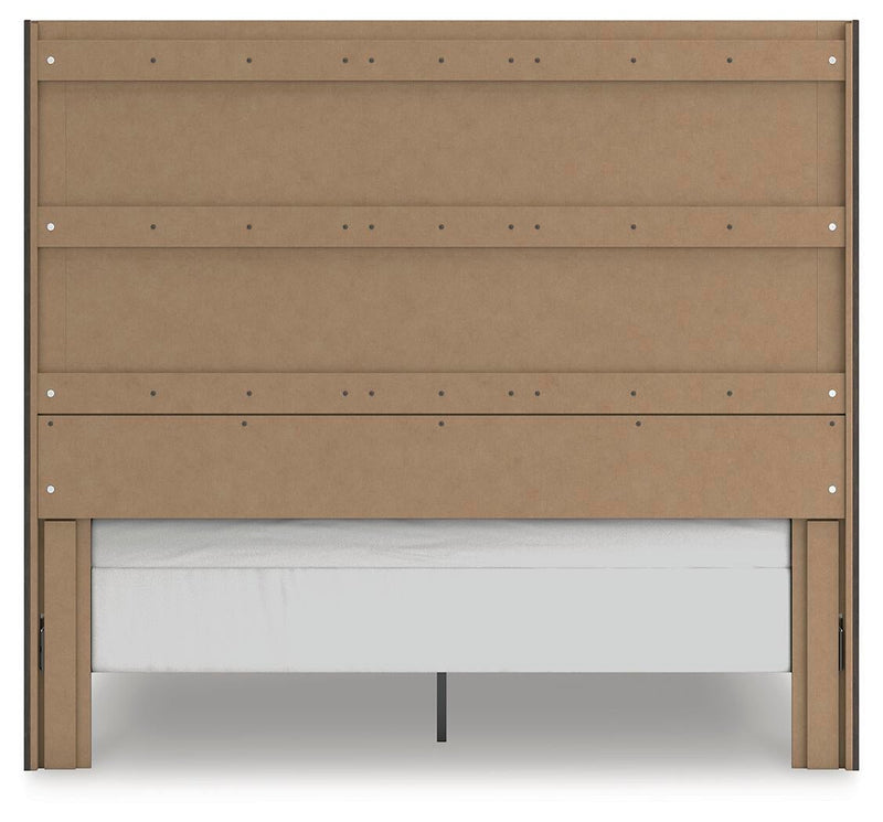 Parlayon King Panel Bed, Dresser, Mirror, Chest and Nightstand