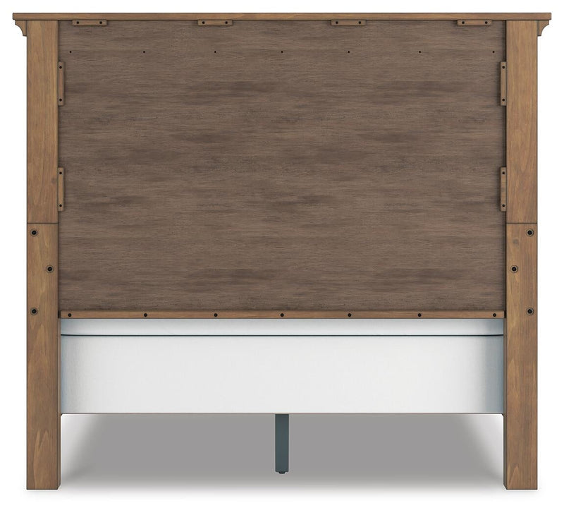 Vandenmore Queen Panel Bed with Mirrored Dresser, Chest and Nightstand