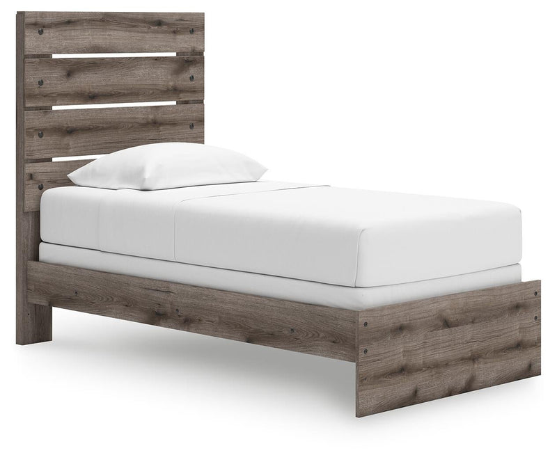Urbanoore Twin Panel Bed, Dresser, Mirror, Chest and Nightstand