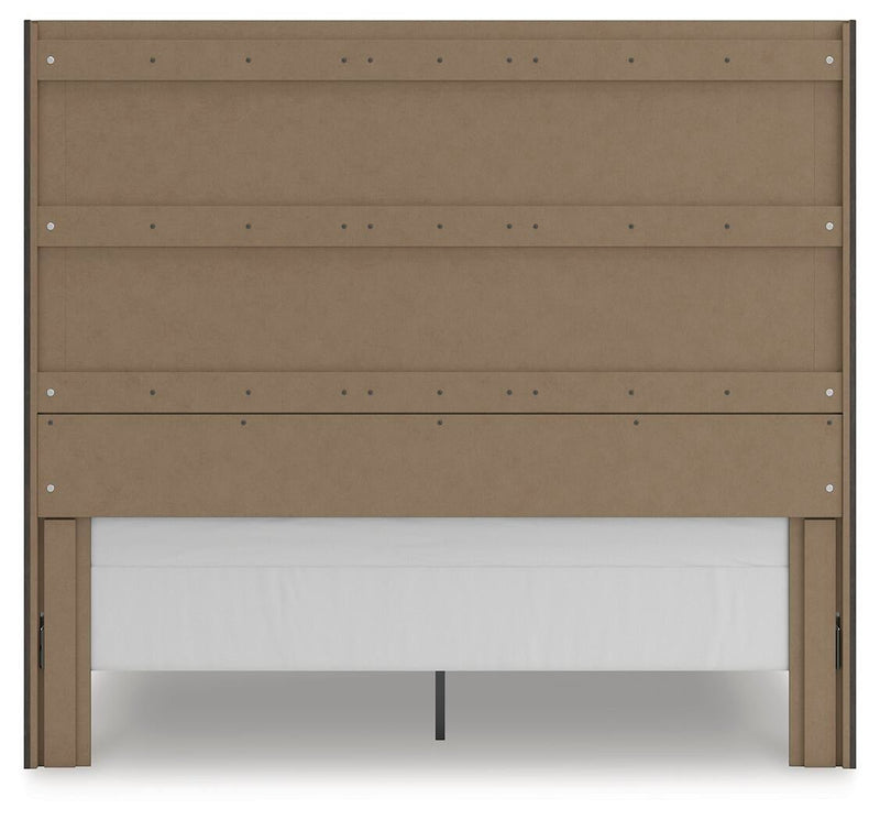 Parlayon King Panel Storage Bed, Dresser, Mirror and Nightstand